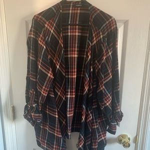 Lightweight Plaid Shawl